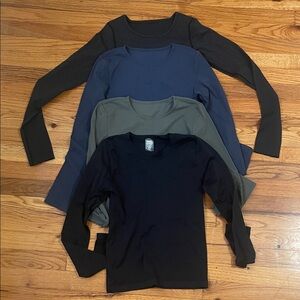 Long sleeve workout tops